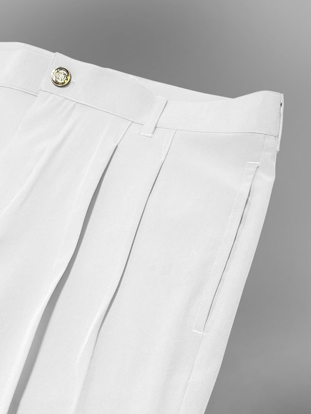 Buy FTX Men's Relaxed Fit Lycra Blend Korean Trouser | White - 32