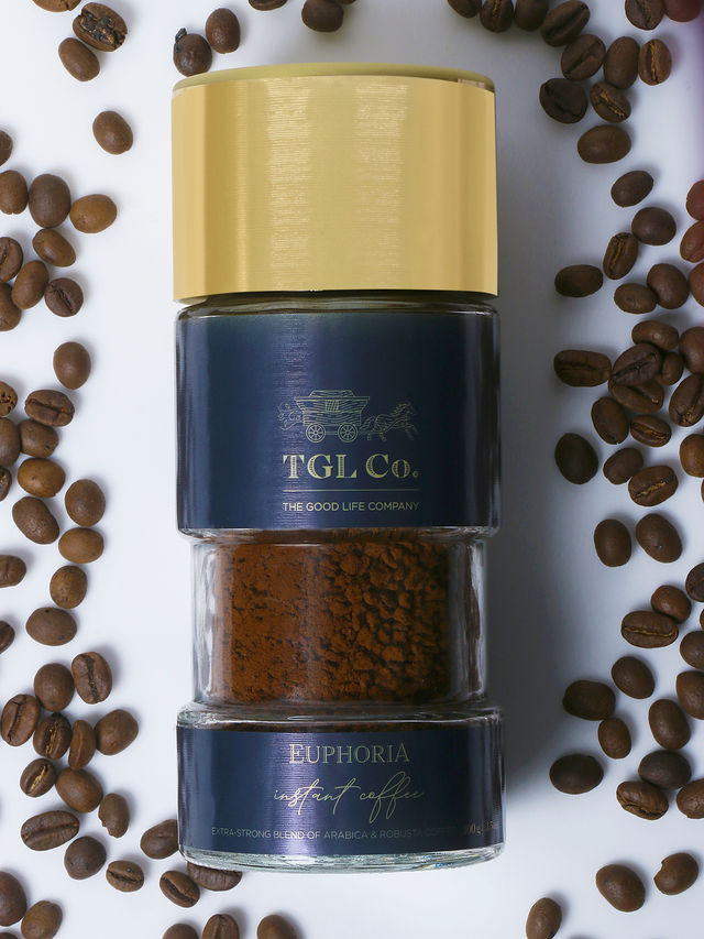 TGL Co. Premium Euphoria Arabica and Robusta Medium Roast Instant Coffee