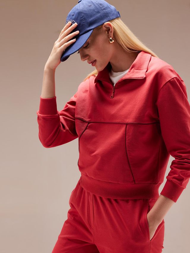 Cava Women's Sweatshirt Urban Q-zip | Red - S
