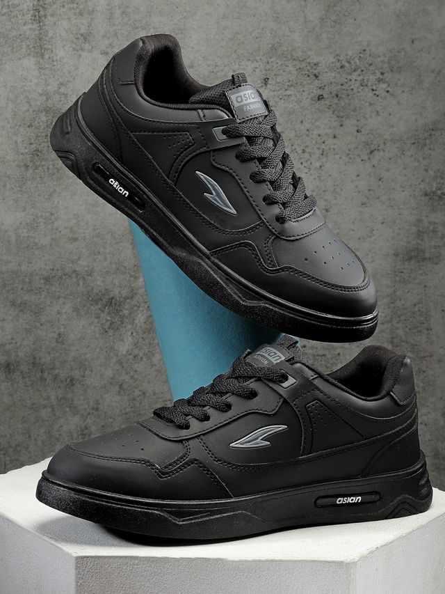Asian Boston-01 Men Sneakers | Black | Size-10