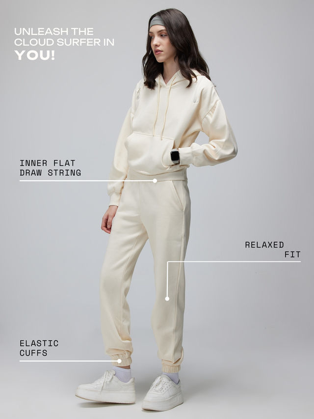 Cava Women's Joggers Go-Anywhere | Ivory - XXL