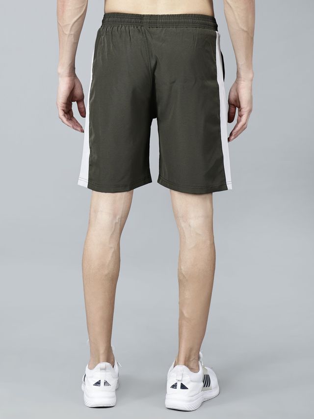 Texfro Men's Solid Knee Length Sports & Regular Shorts with Side Pockets - Green | L