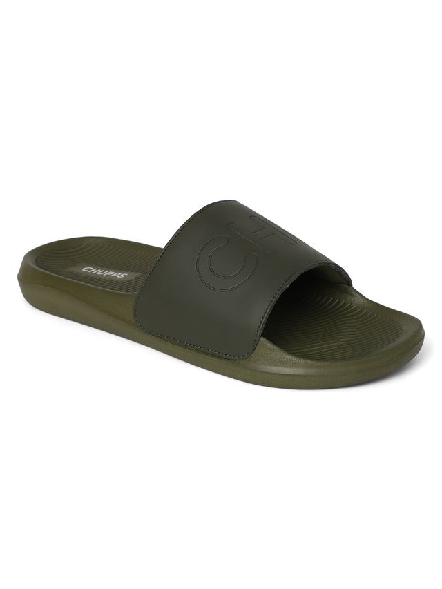 Chupps Pure Olive Men's Casual Slider - UK 9