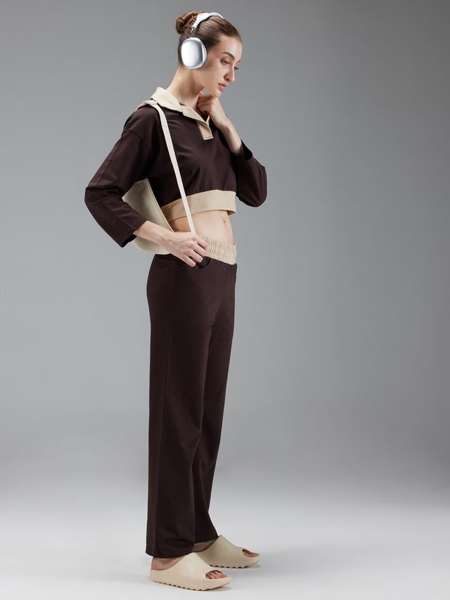 Cava Women's Polo Sweatshirt Boxy | Brown - L
