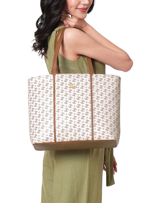 Lavie Women's Mono LL Meghan Large Tote Handbag | Offwhite