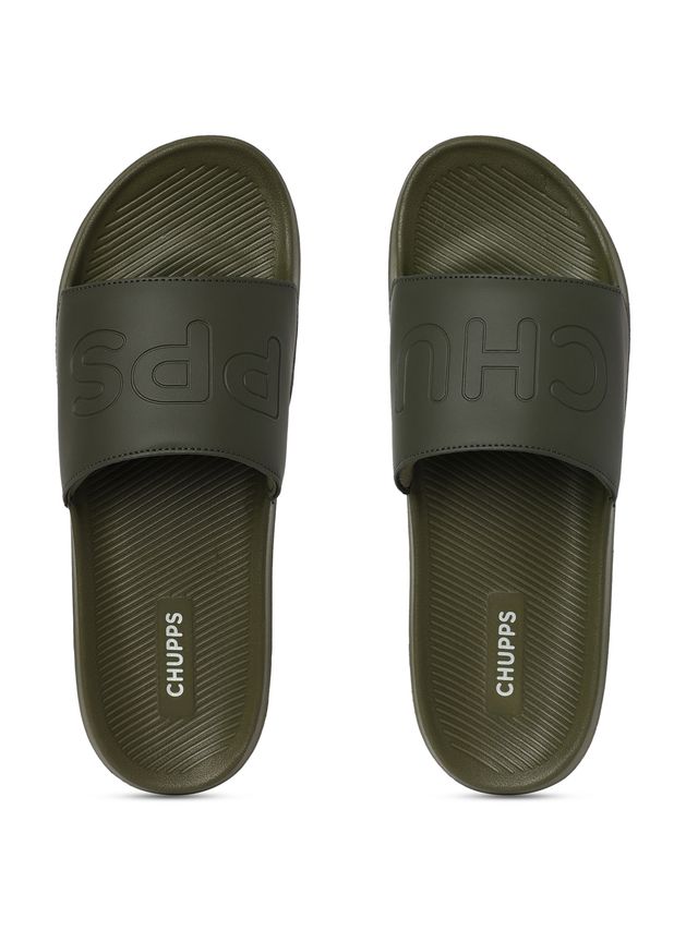 Chupps Pure Olive Men's Casual Slider - UK 9