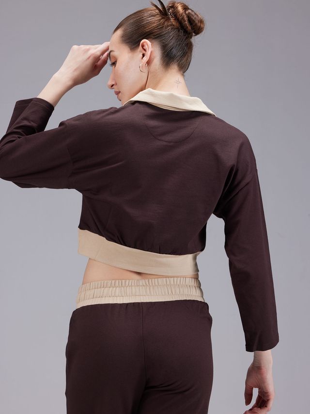 Cava Women's Polo Sweatshirt Boxy | Brown - L