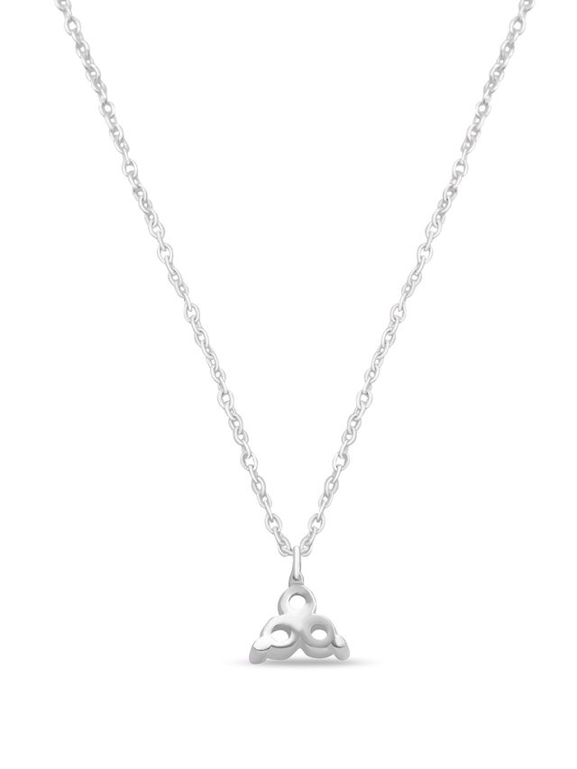 Accessorize London Women 925 Sterling Silver Hallmark Cubic Zirconia Flower Pendant Necklace