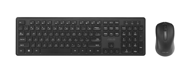 Asus Wireless Keyboard And Mouse Set Cw101|Upto 1000 Adjustable Dpi|2.4 Ghz Nano Receiver|Black|