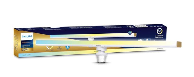 Philips 20W Led TBeamer,Compact 2Ft 3 Colors In1 Led Beamer, Scene Switch,Tunable White | B22 Base Holder