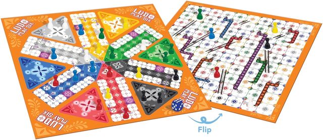 Frank Ludo Play Six, And Snakes And Ladders - For Upto 6 Players