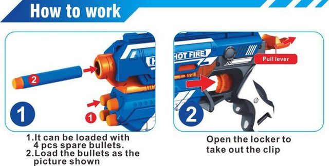 Toyshine Long-Range Foam Blaster Gun Toy with 10 Bullets | Safe & Multicolor Fun | Toy Gun