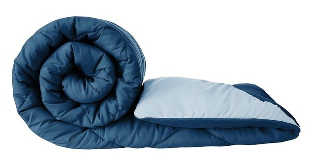 Status Solid Rvsl Comforter 215 Cm x 220 Cm - Sky Blue