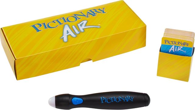 Mattel Games Pictionary Air Drawing Game, Family Game with Light-up Pen and Clue Cards, Links to Smart Devices