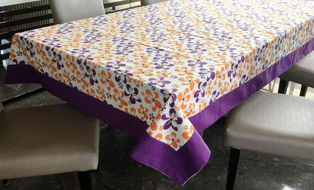 Lushomes Dining Table Cover - 6 Seater | Shadow Printed | 60 x 90 inch