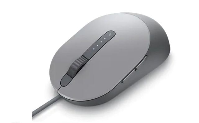 Dell Ms3220 Wired Laser Mouse, Up To 3200Dpi, Titan Grey
