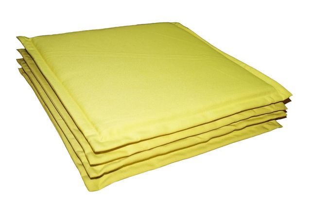 Lushomes Chair Pads - Yellow | 15 x 15 inch