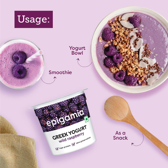 Epigamia Greek Yogurt- Raspberry 85 g Combo