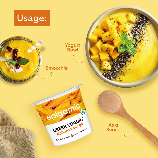 Epigamia Greek Yogurt- Alphonso Mango 85 g Combo
