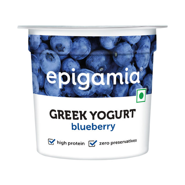 Epigamia Natural Greek Yogurt(90gms), Epigamia Blueberry Greek Yogurt(90gms) & Epigamia Greek Yogurt Alphonso Mango(90gms) Combo