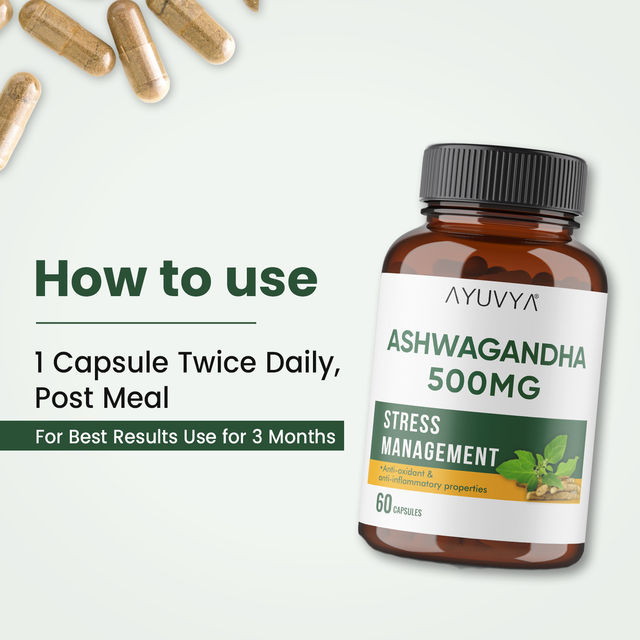 Ayuvya Ashwagandha Health Supplement for Stress Management