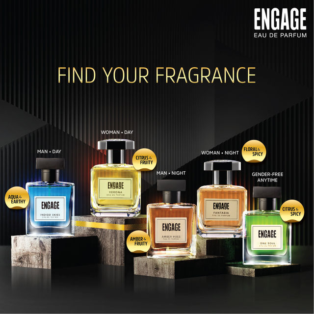Engage Verona Perfume for Women, Citrus & Fruity, Free Tester with pack