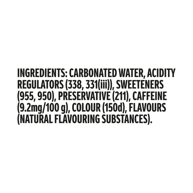 Coke Zero Cola Diet Soft Drink Can