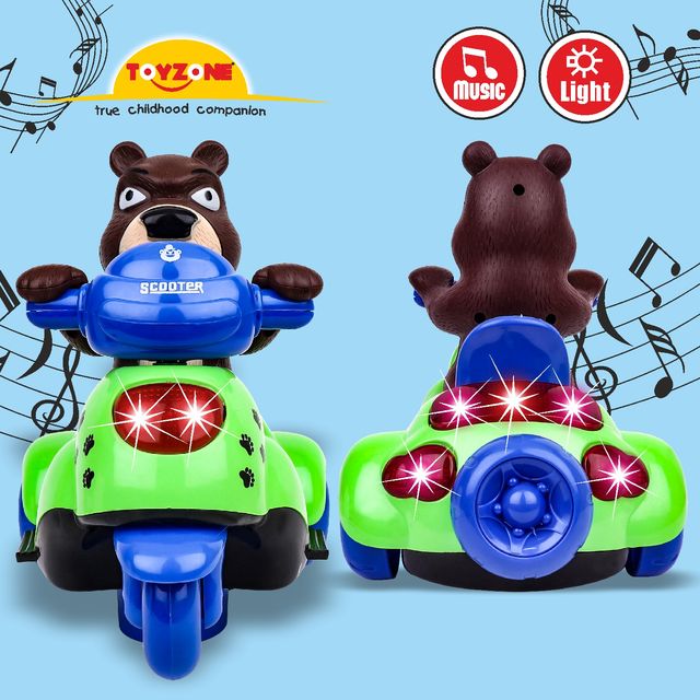 Toyzone Bear On Scooter Bump and Go