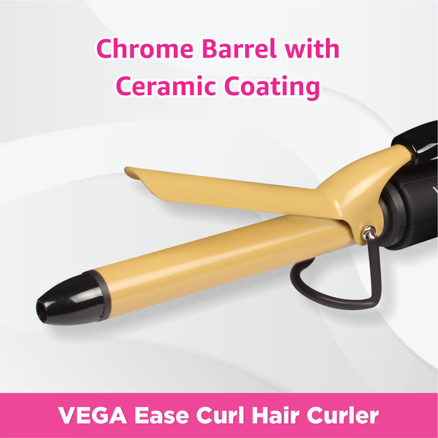VEGA Ease Curl 45 W Hair Curler - Ceramic Coated Barrel