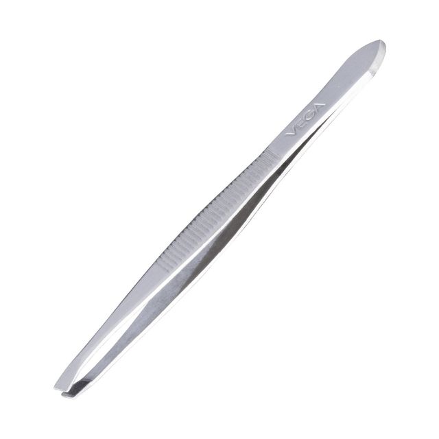 VEGA Tweezer - Square Tip, Silver, (TW-01)