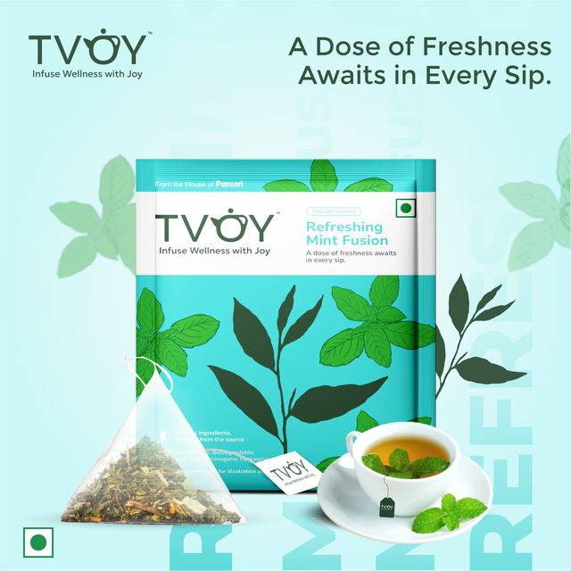 Pansari Tvoy Refreshing Mint Fusion Green Tea