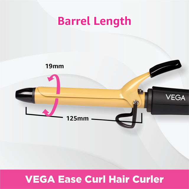 VEGA Ease Curl 45 W Hair Curler - Ceramic Coated Barrel