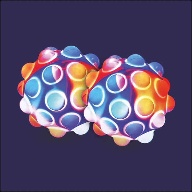 Aditi Toys Pop It Ball With LED Light Bubble