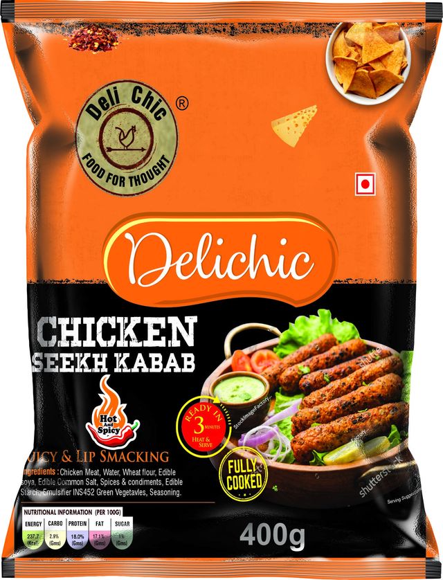 Deli Chic Chicken Hot & Spicy Seekh Kabab