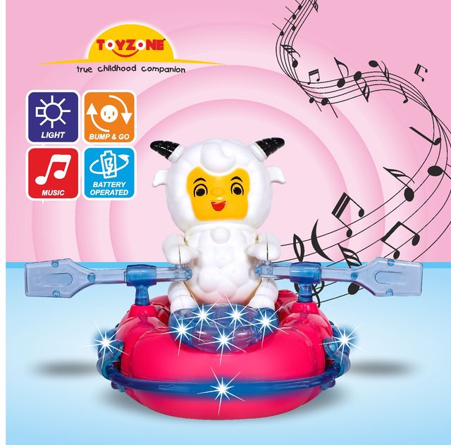 Toyzone Sheep On Boat Bump and Go