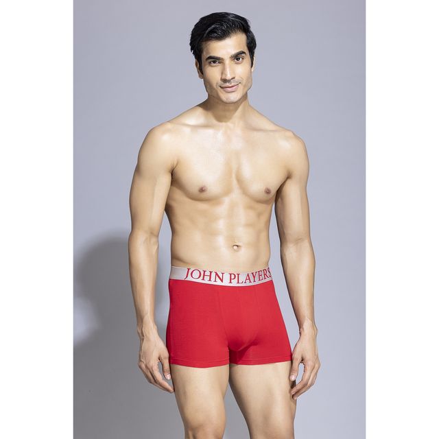 John Players Men's Classic Cotton Trunk | (JTK046M04) | Red - 2XL