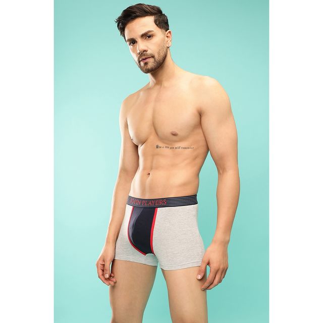 John Players Men's Colour Blocked Trunk | (JTK042M01) | Grey - S