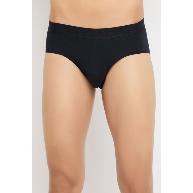 John Players Men's Solid Brief Modal | (JBF059M13) | Black - 2XL