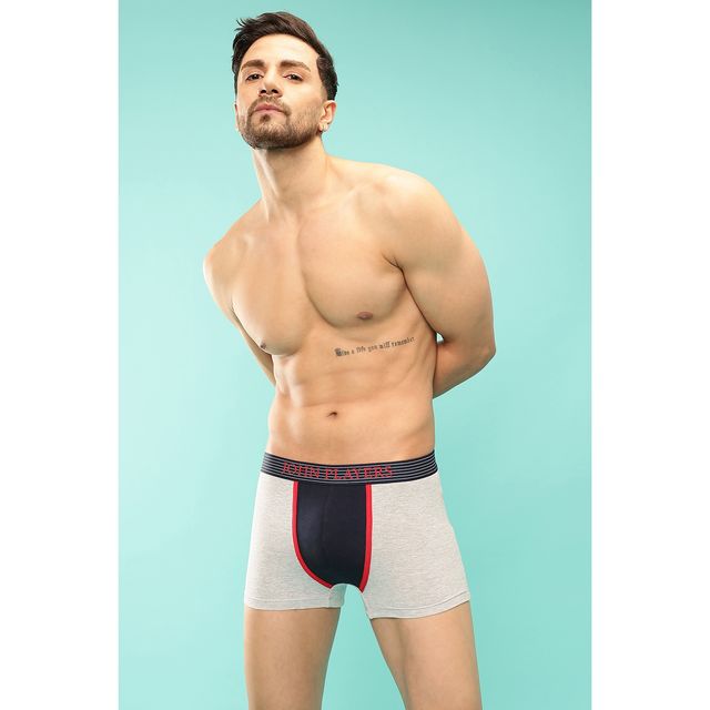 John Players Men's Colour Blocked Trunk | (JTK042M01) | Grey - S