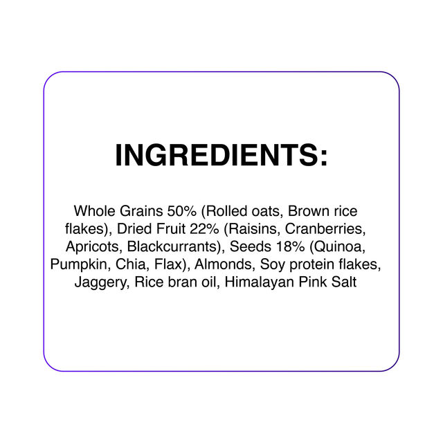 Yoga Bar Muesli 91% Fruits Nuts & Seeds, Protein Rich Wholegrain Breakfast Cereals, Granola