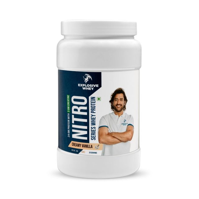 Explosive Whey Nitro Series - 26 g Protein + 3 g Creatine | Creamy Vanilla