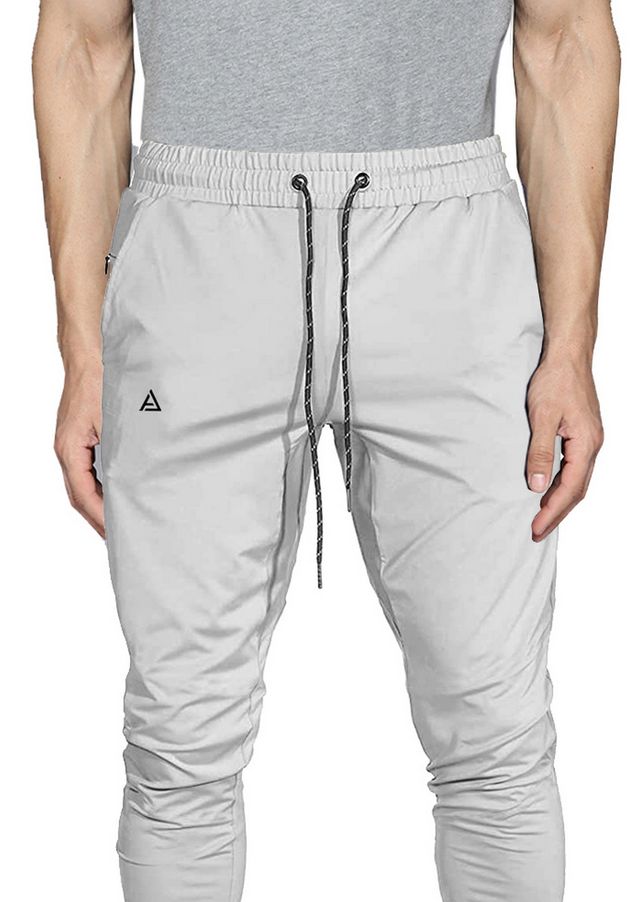 Avolt Men's Solid Regular Fit Track Pant | Light Grey - M