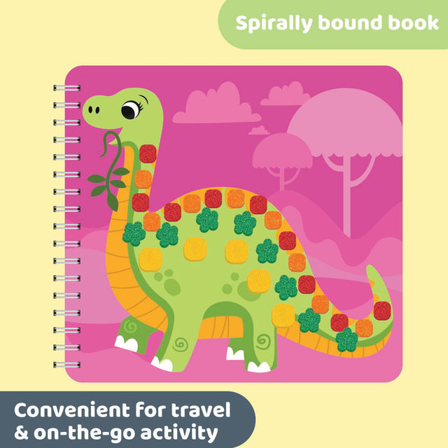 Jackinthebox Sensory Busy Book - Dinosaurs Art & Craft Kit