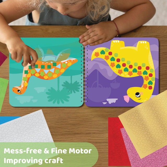 Jackinthebox Sensory Busy Book - Dinosaurs Art & Craft Kit