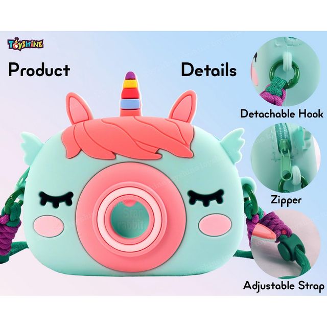 Toyshine Camera Shape Pop Fidget Crossbody Bag | Green