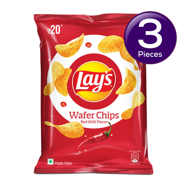 Lay's Wafer Chips Red Chilli 48 g Combo