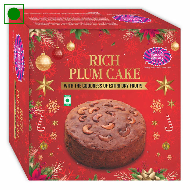 Buy Karachi Bakery Veg Plum Cake (Eggless / Veg) at ₹237 | Instant ...