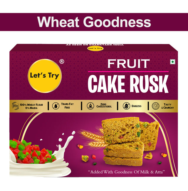 Let'S Try Fruits Cake Rusk 200 g Combo