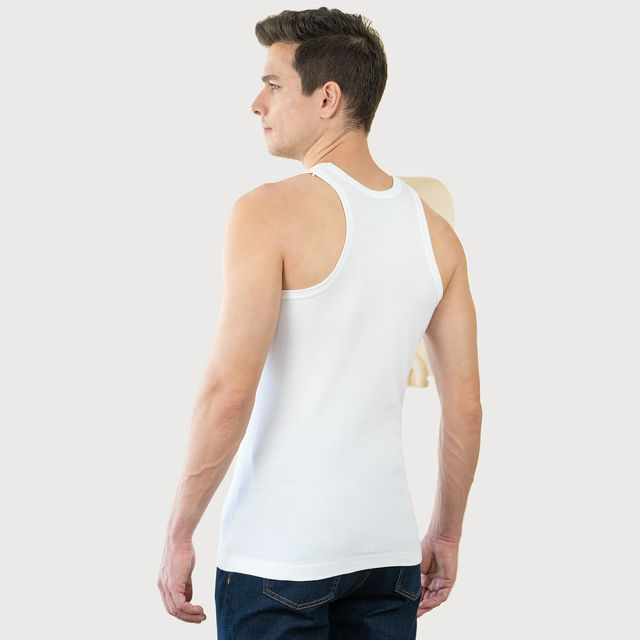 Lux Cozi Ultra Soft Pure Cotton Round Neck Vest - Buy at ₹252