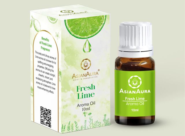 Asian Aura Diffuser Aroma Oils For Home Fragrance 10 ml Fresh Lime